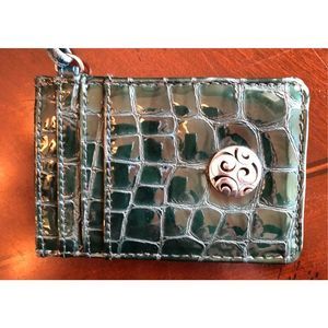 BRIGHTON - Croc-Embossed ID holder